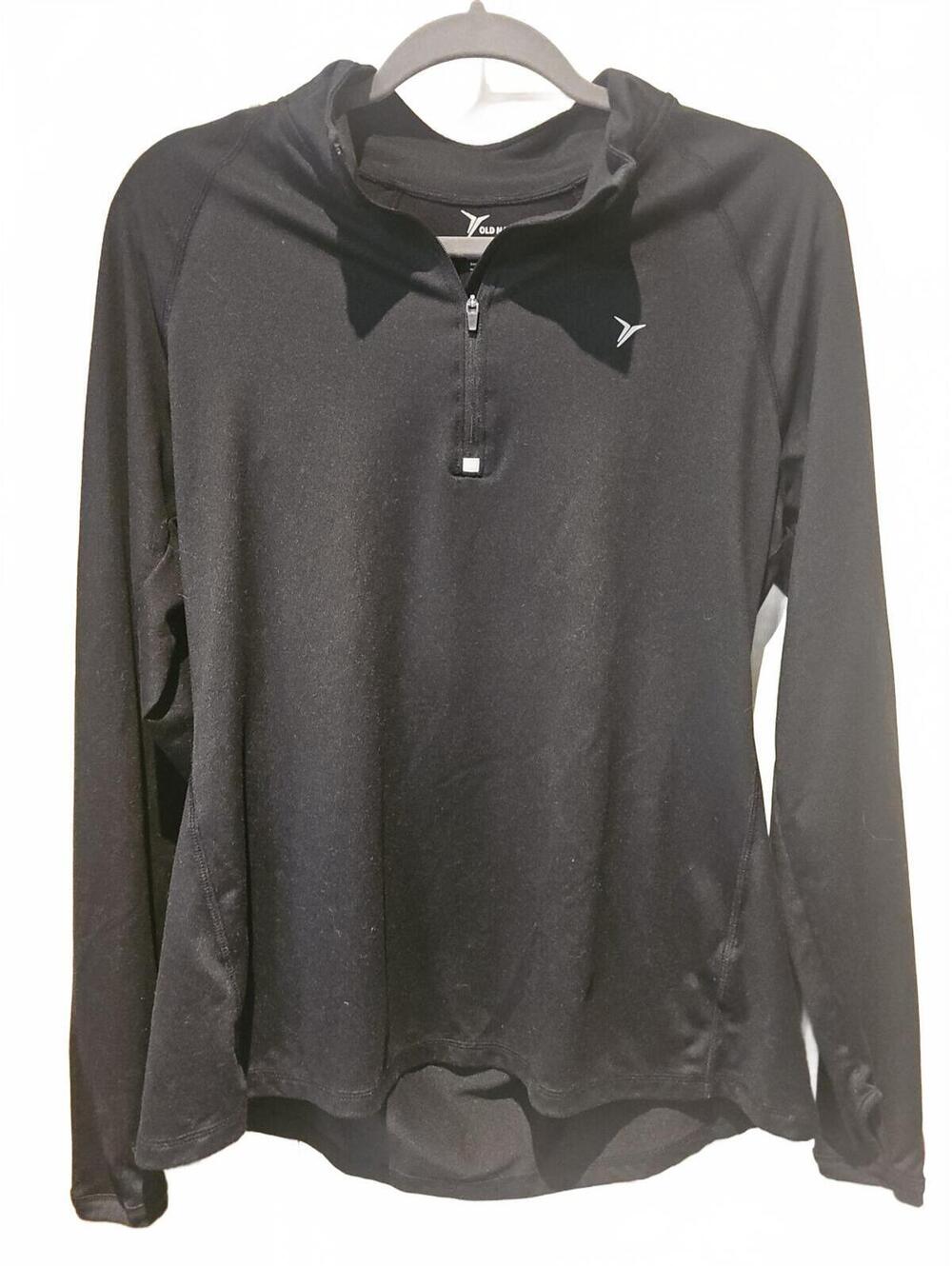 Old Navy Active Semi Fitted 1/4 Zip Stretch Thumb Hole Athletic Top Size L